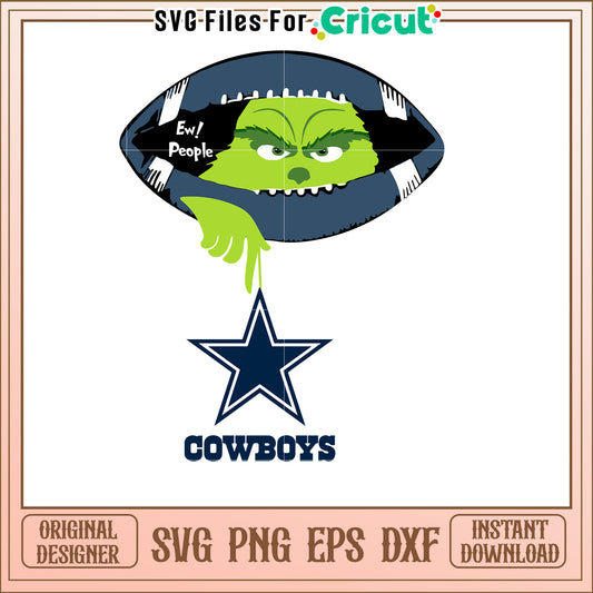 Dallas Cowboys Grinch SVG