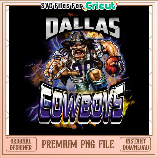 Dallas Cowboys PNG File for Cricut, Perfect for Sports Fans