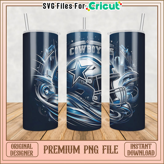 Dallas Cowboys PNG Sublimation Tumbler