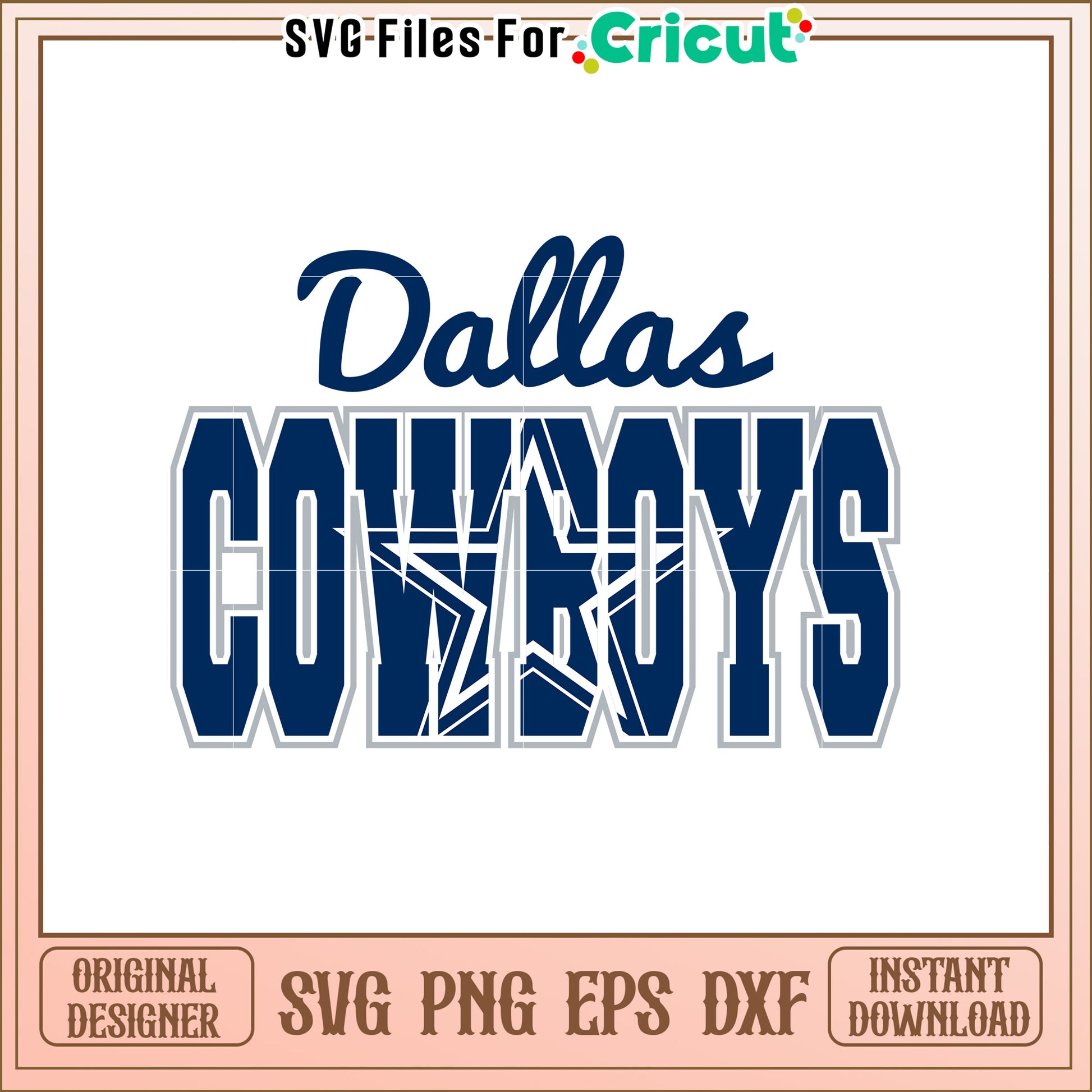 Dallas Cowboys SVG Design for Sports Fans and Decor