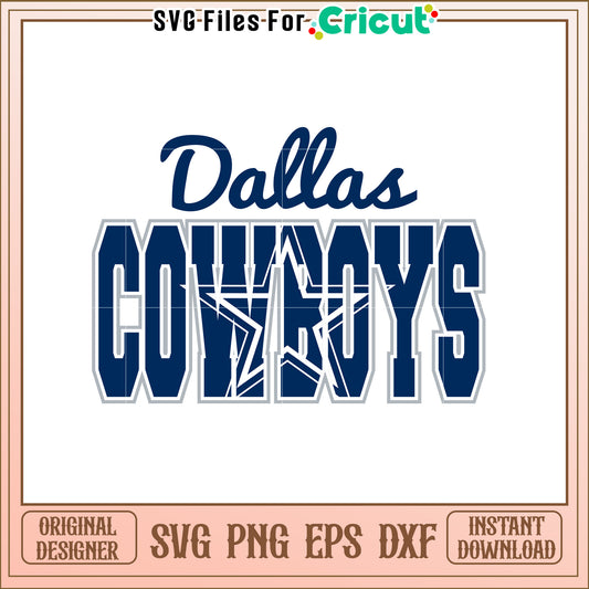 Dallas Cowboys SVG Design for Sports Fans and Decor