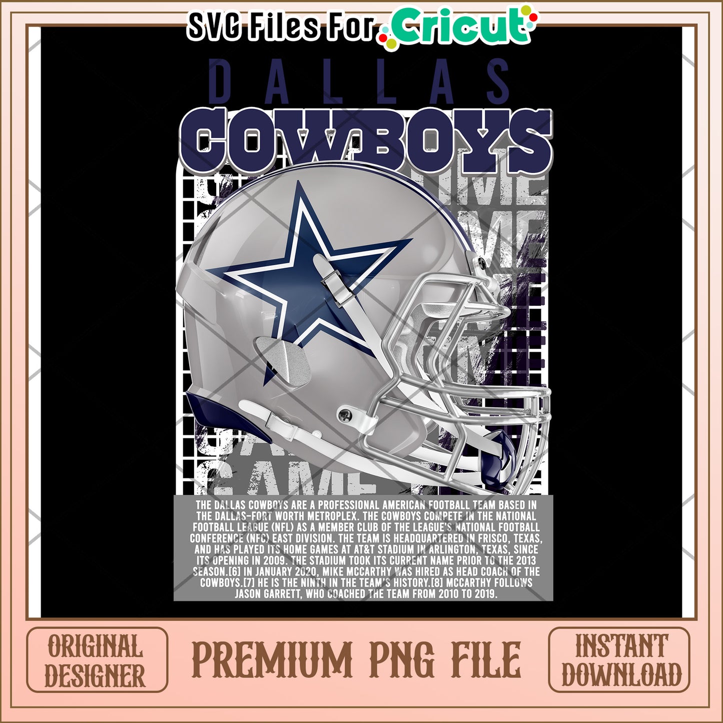 Dallas Cowboys SVG File for Cricut, Premium PNG Instant Download