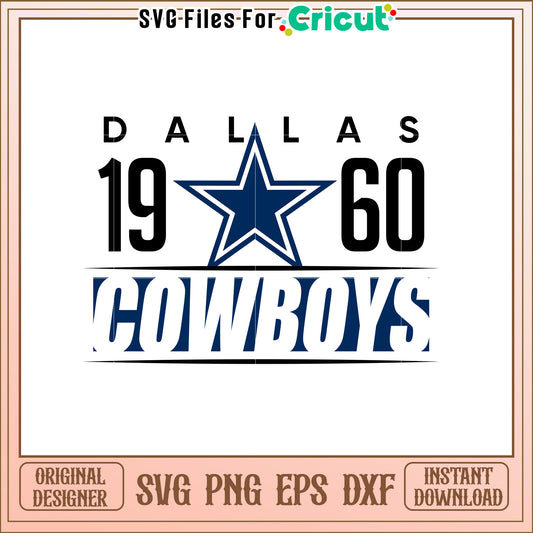 Dallas Cowboys Star SVG Design for Fans and Crafts