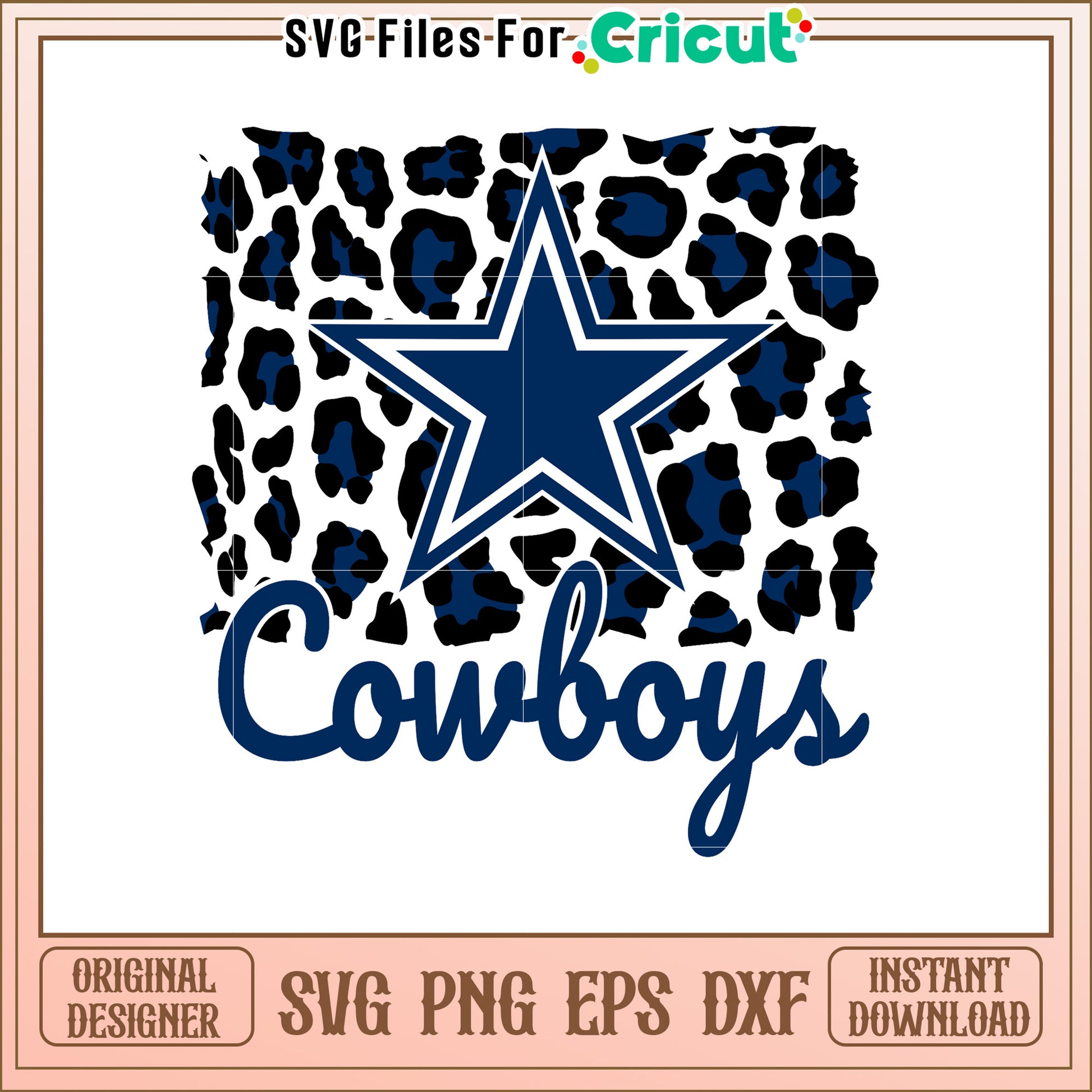 Dallas Cowboys Star SVG Design for Team Spirit Decor