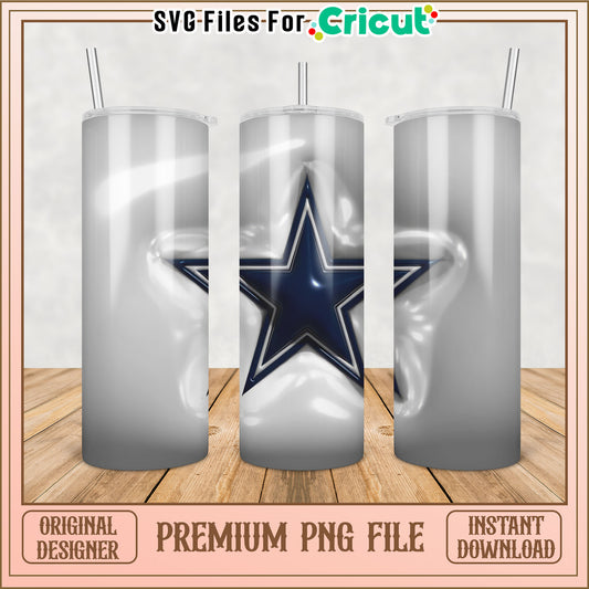 Dallas Cowboys Tumbler PNG Sublimation