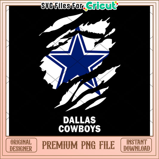 Dallas Cowboys logo design for Cricut projects, great for fans