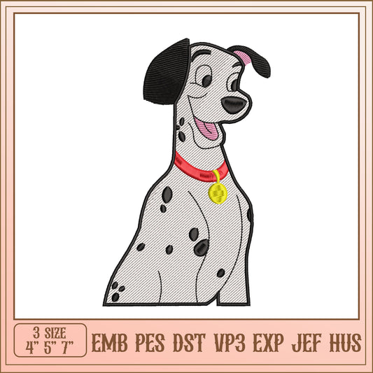 Dalmatian Embroidery Design 4x5x7 Inch