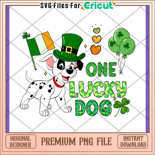 Dalmatian St Patricks Day PNG Design