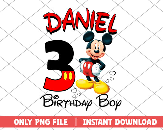 Daniel mickey mouse birthday disney png