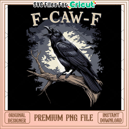 Dark crow f caw f png, halloween vibes png, gothic raven png