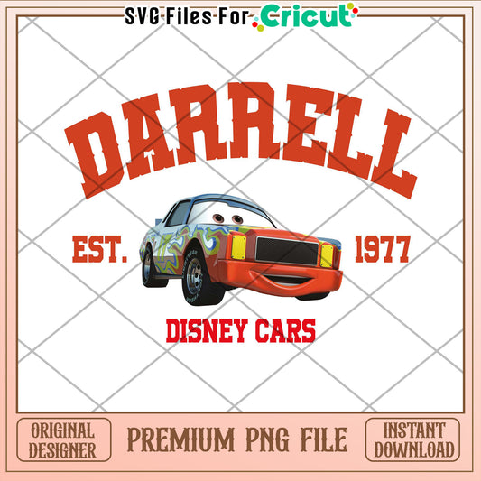 Darrell Disney Cars PNG 1977 Design