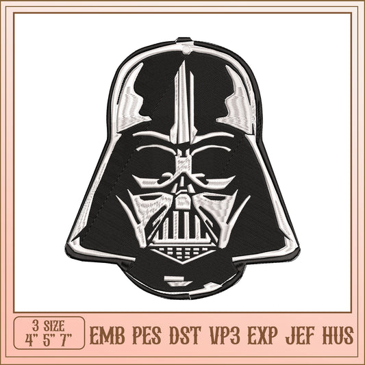 Darth Vader Embroidery Design