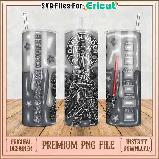 Darth Vader Tumbler PNG Design