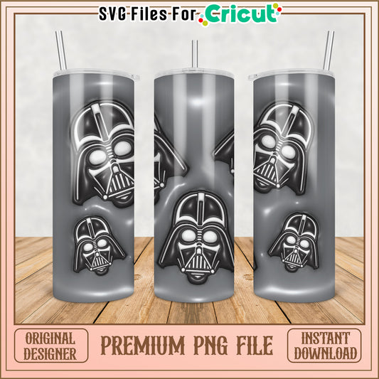 Darth Vader Tumbler PNG Sublimation Design