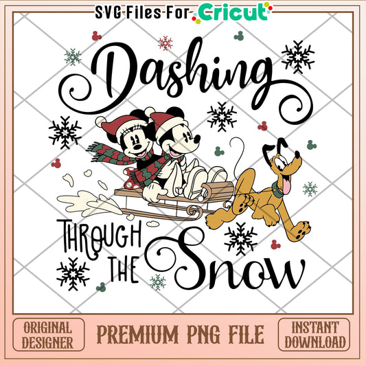 Dashing Through Snow PNG