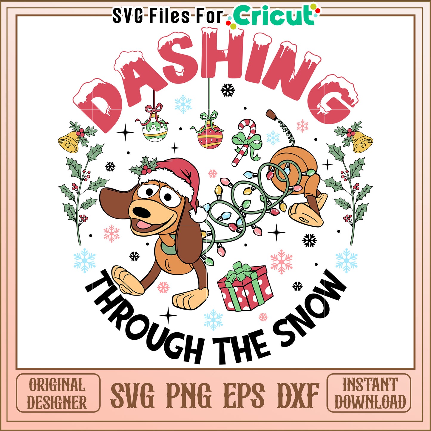 Dashing Through Snow SVG Design