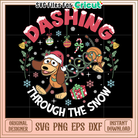 Dashing Through the Snow SVG Design