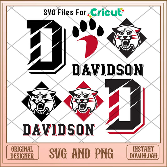 Davidson Wildcats svg, Davidson Wildcats svg bundle, NCAA svg 