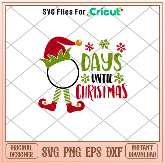 Days Until Christmas, Days Until Christmas SVG