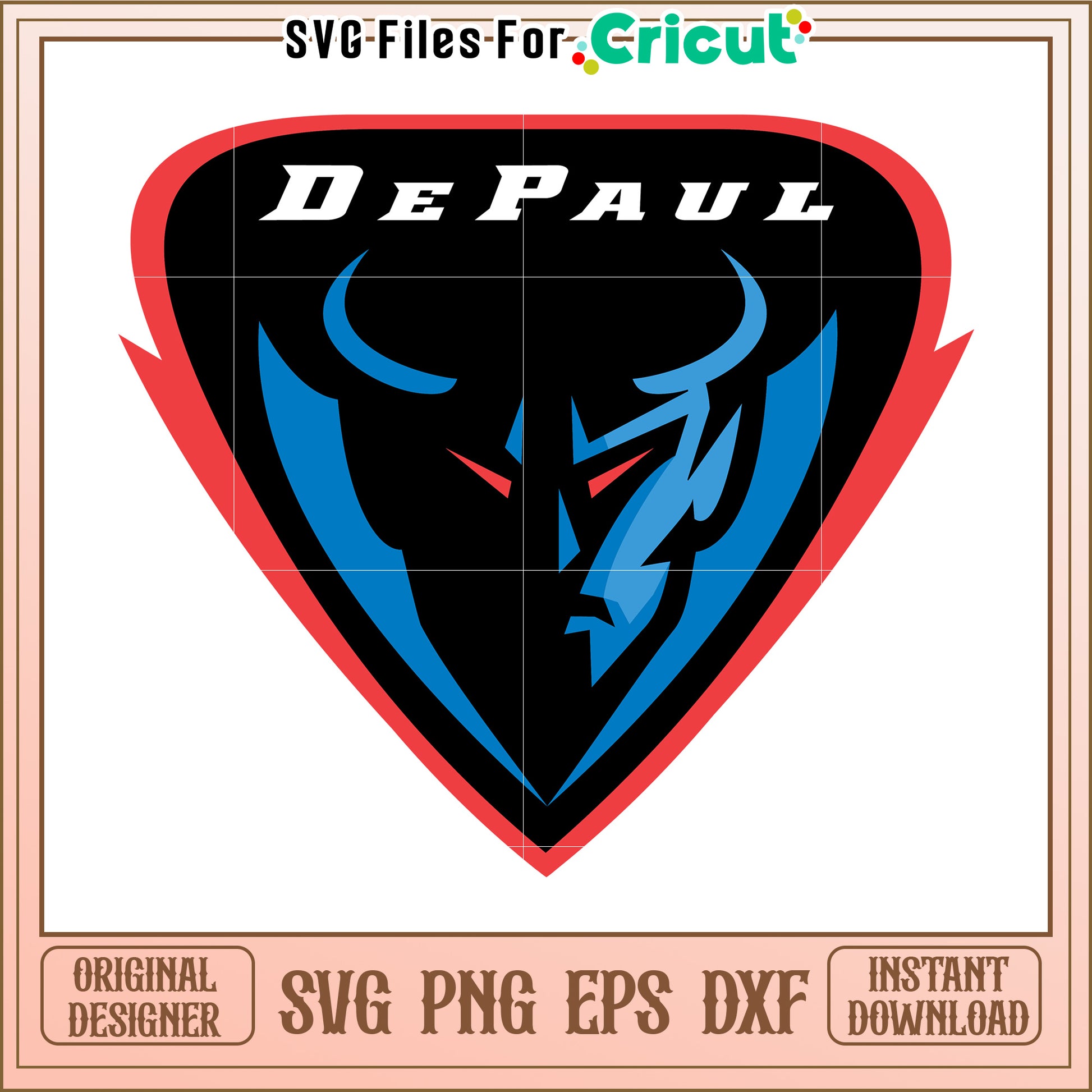 DePaul Logo SVG Design for Cricut, Perfect for Team Spirit Projects