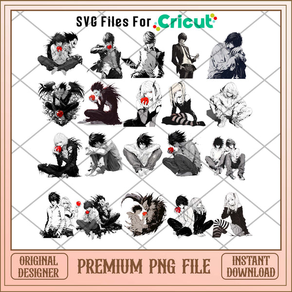 Death Note png bundle, Anime movies bundle, Anime png – svg files for ...