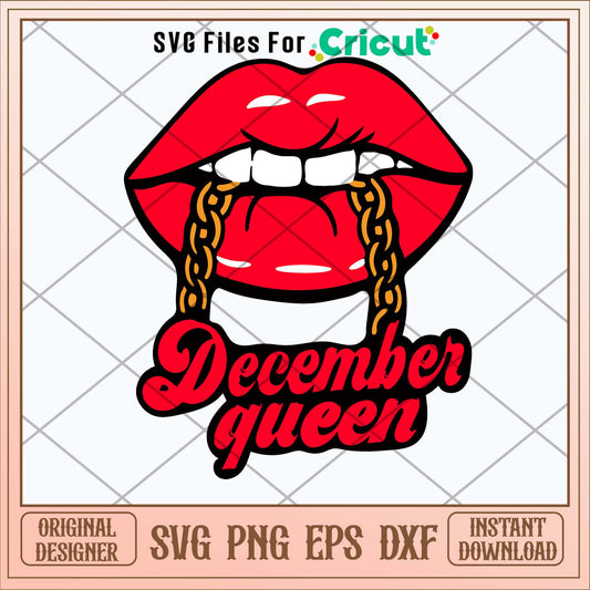 December Queen Svg-Svgfilesforcricut