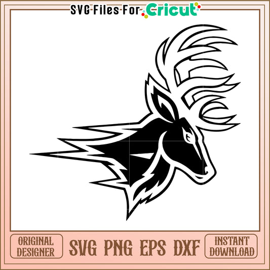 Deer Head SVG Design for Cricut, Perfect for Crafts and Vinyl Projects