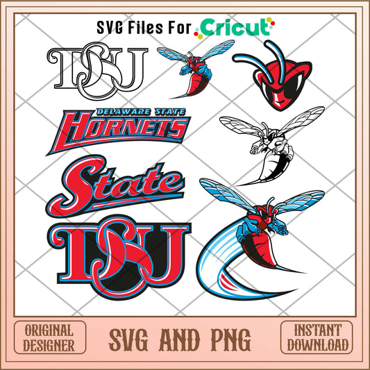 Delaware State Hornets svg, Delaware State Hornets svg bundle, NCAA svg