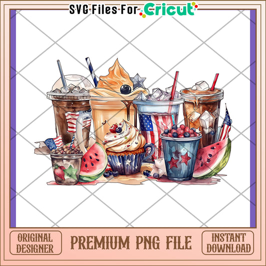 Delicious Summer Treats PNG Design for Crafts