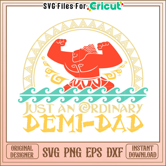 Demi-God Dad SVG Design - Instant Download