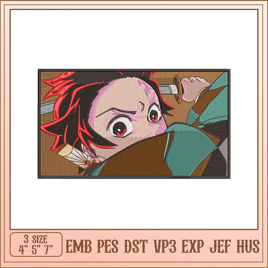Demon Slayer Nezuko Embroidery Design