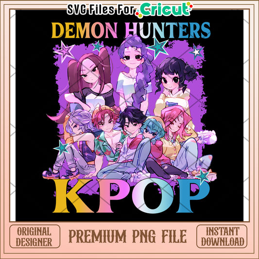 Demon hunters kpop png, demon hunters png, huntrix png