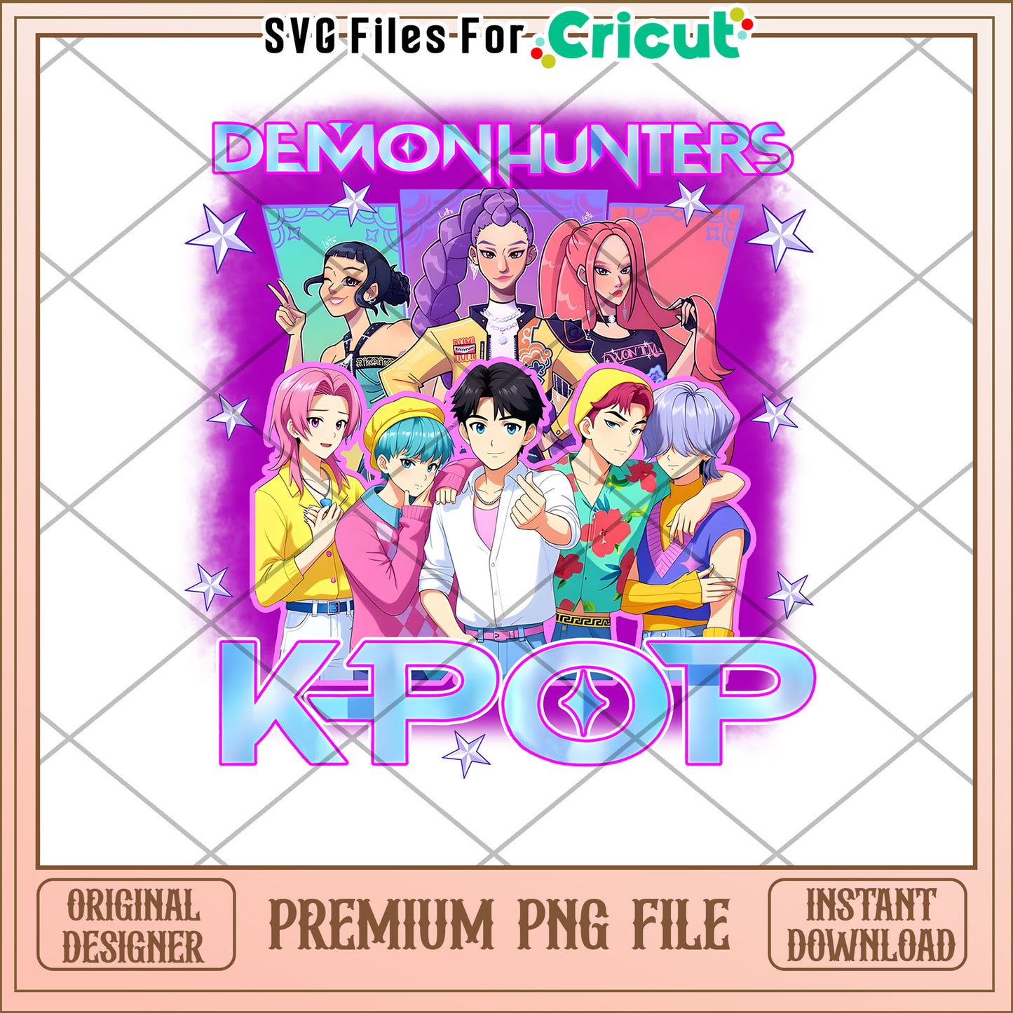 Demon hunters kpop png, kpop band png, huntrix tiger png