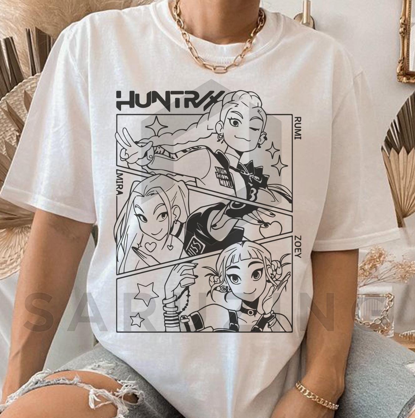 Demon hunters logo bundle svg, korean band bundle png, gothic warrior bundle png