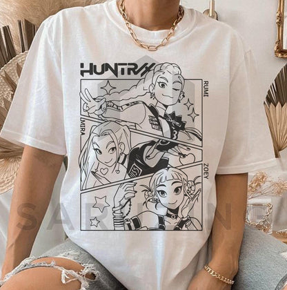 Demon hunters logo bundle svg, korean band bundle png, gothic warrior bundle png