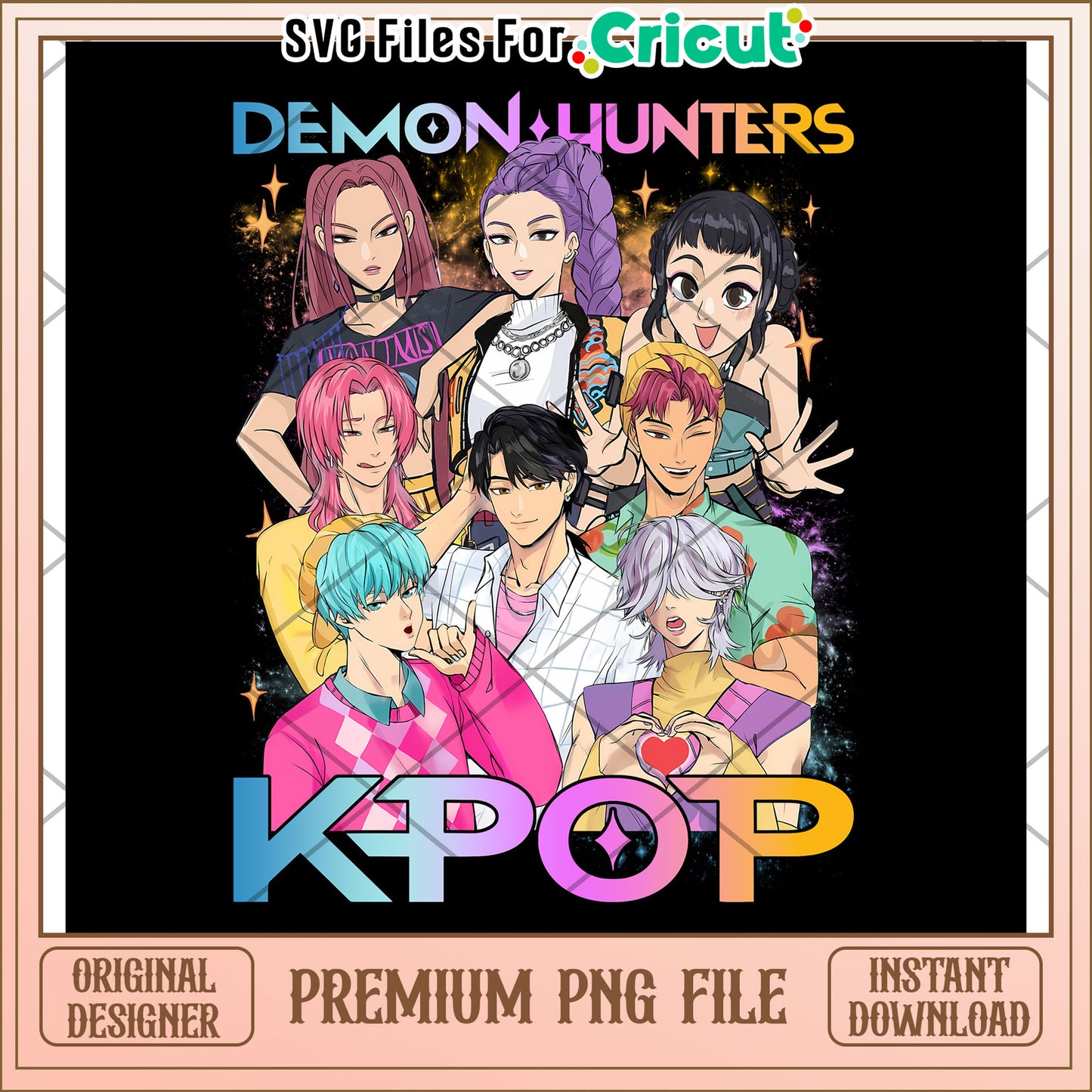 Demon hunters png, manhwa png, saja and huntrix png