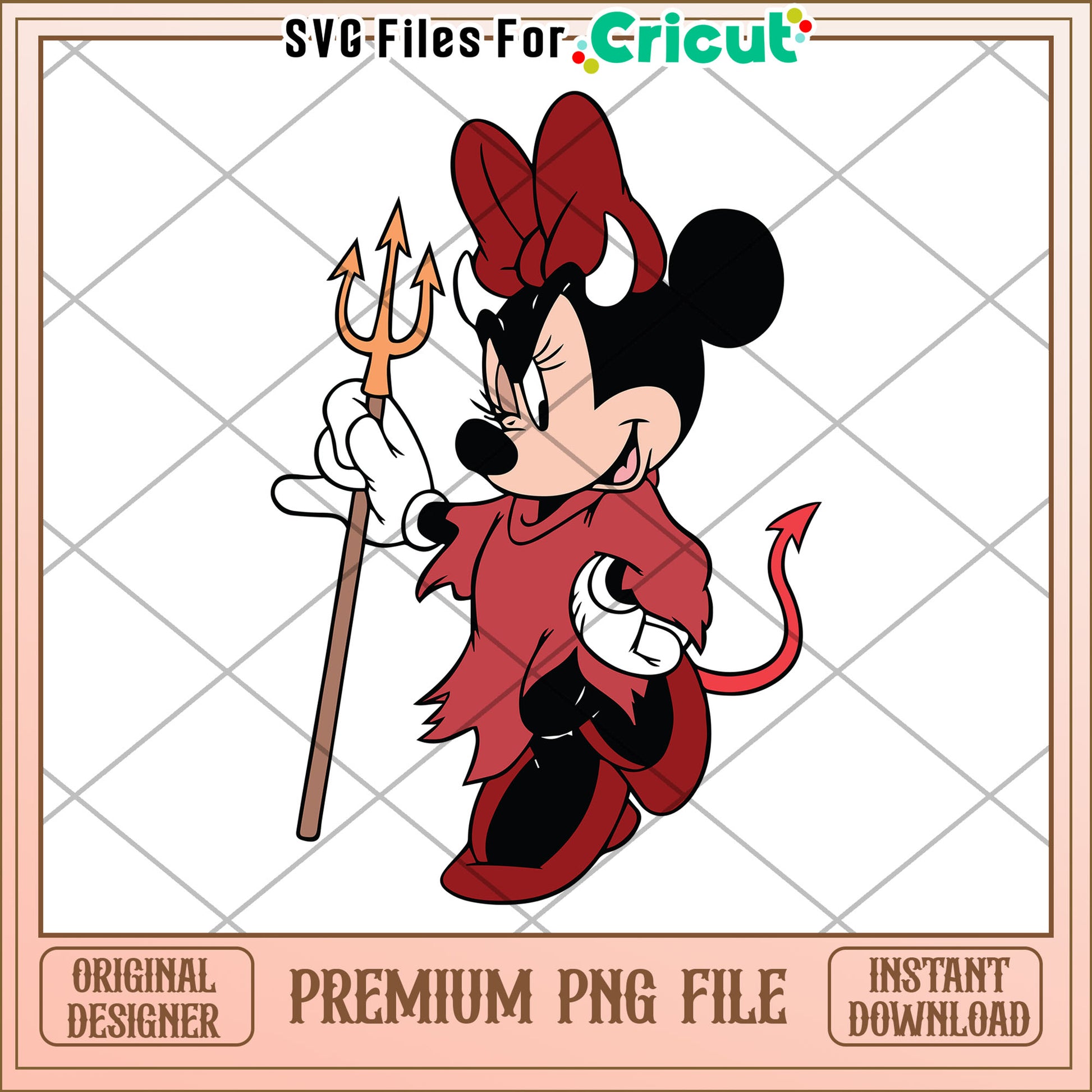 Demon minnie png, spooky png, halloween countdown​​ png