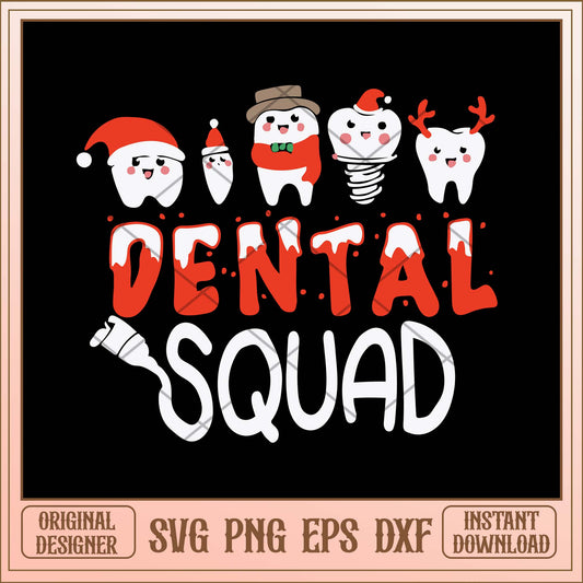 Dental squad svg, Christmas Dental squad art svg bundle