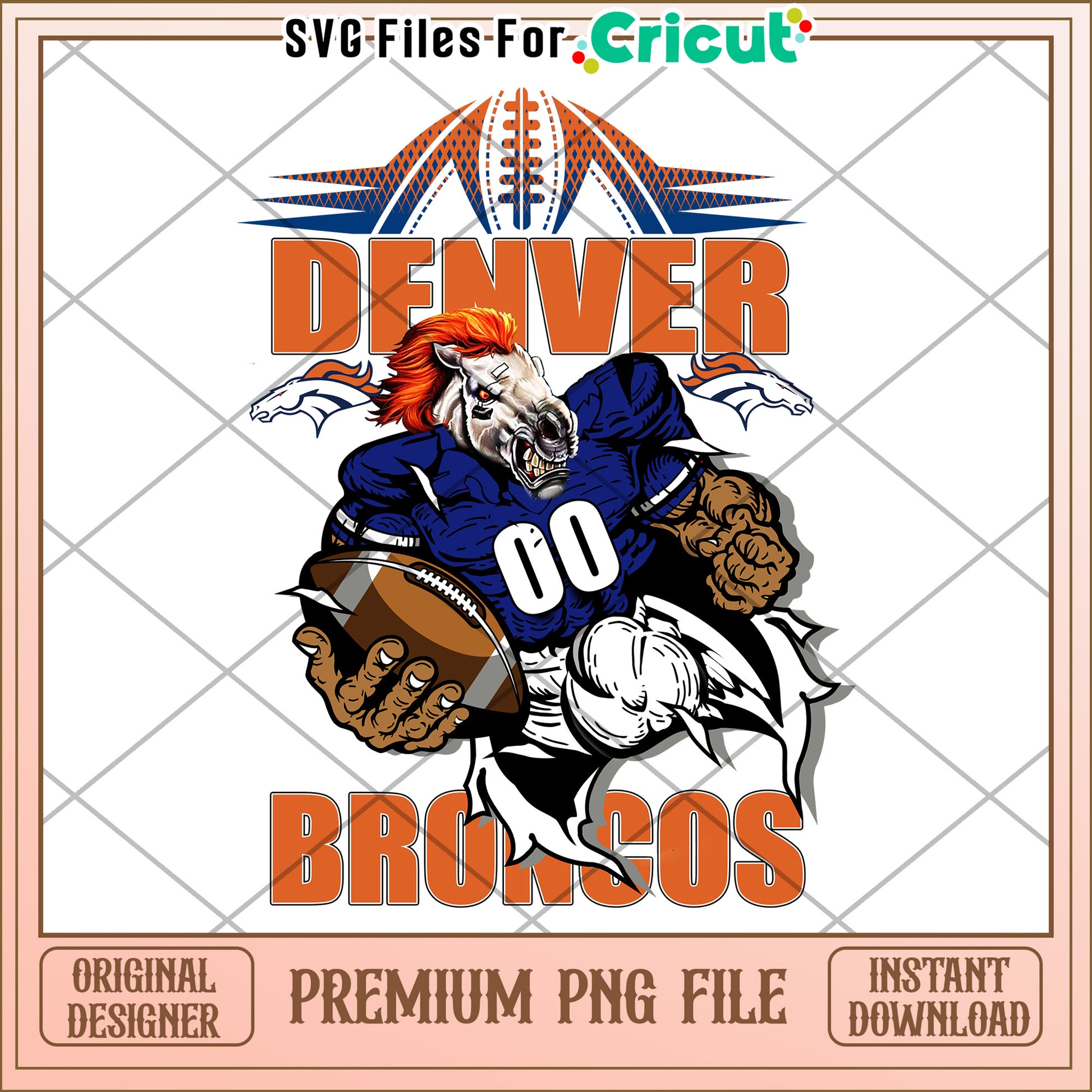 Denver Broncos Graphic Design, Perfect for Cricut Projects