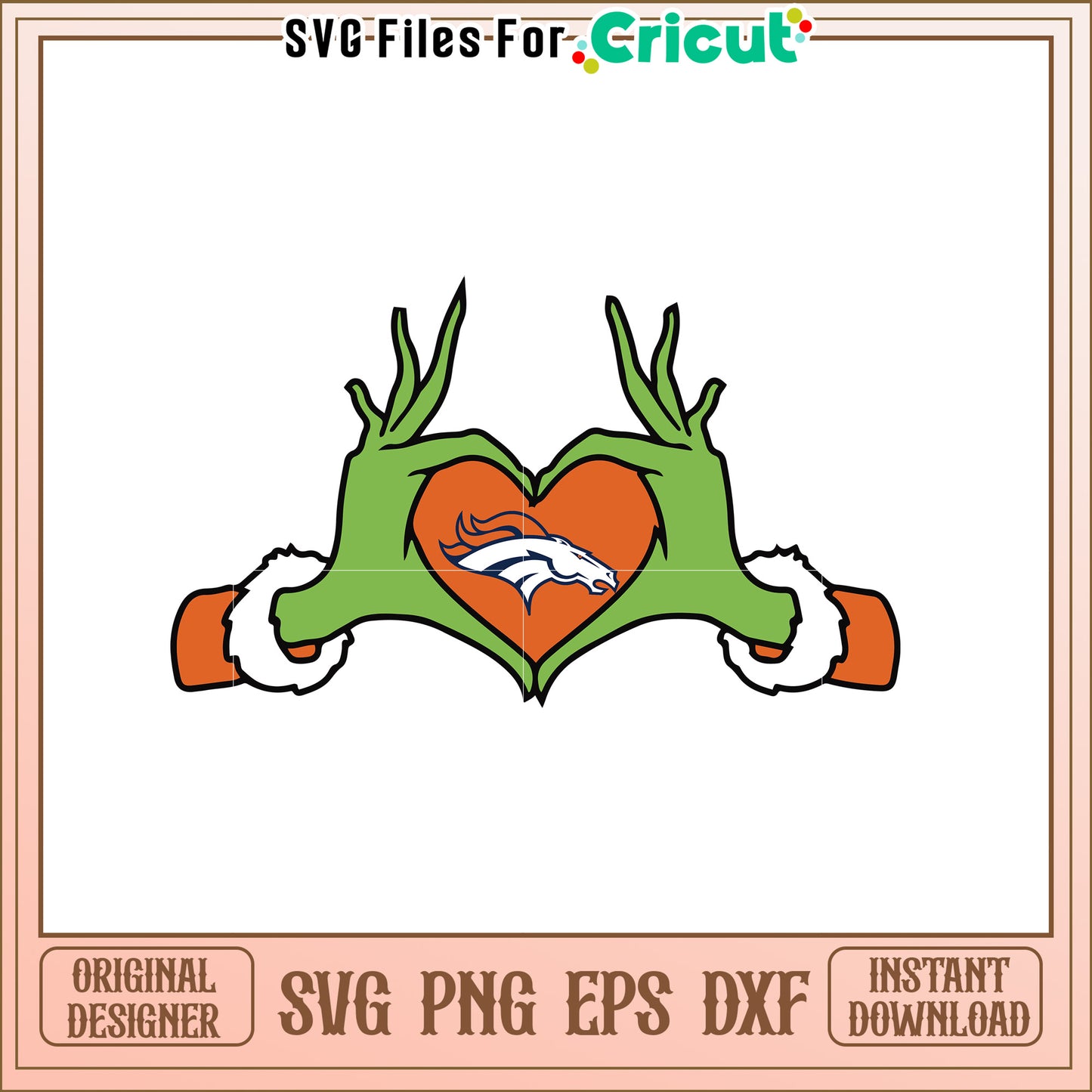 Denver Broncos Grinch SVG Design