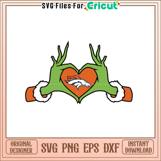 Denver Broncos Grinch SVG Design