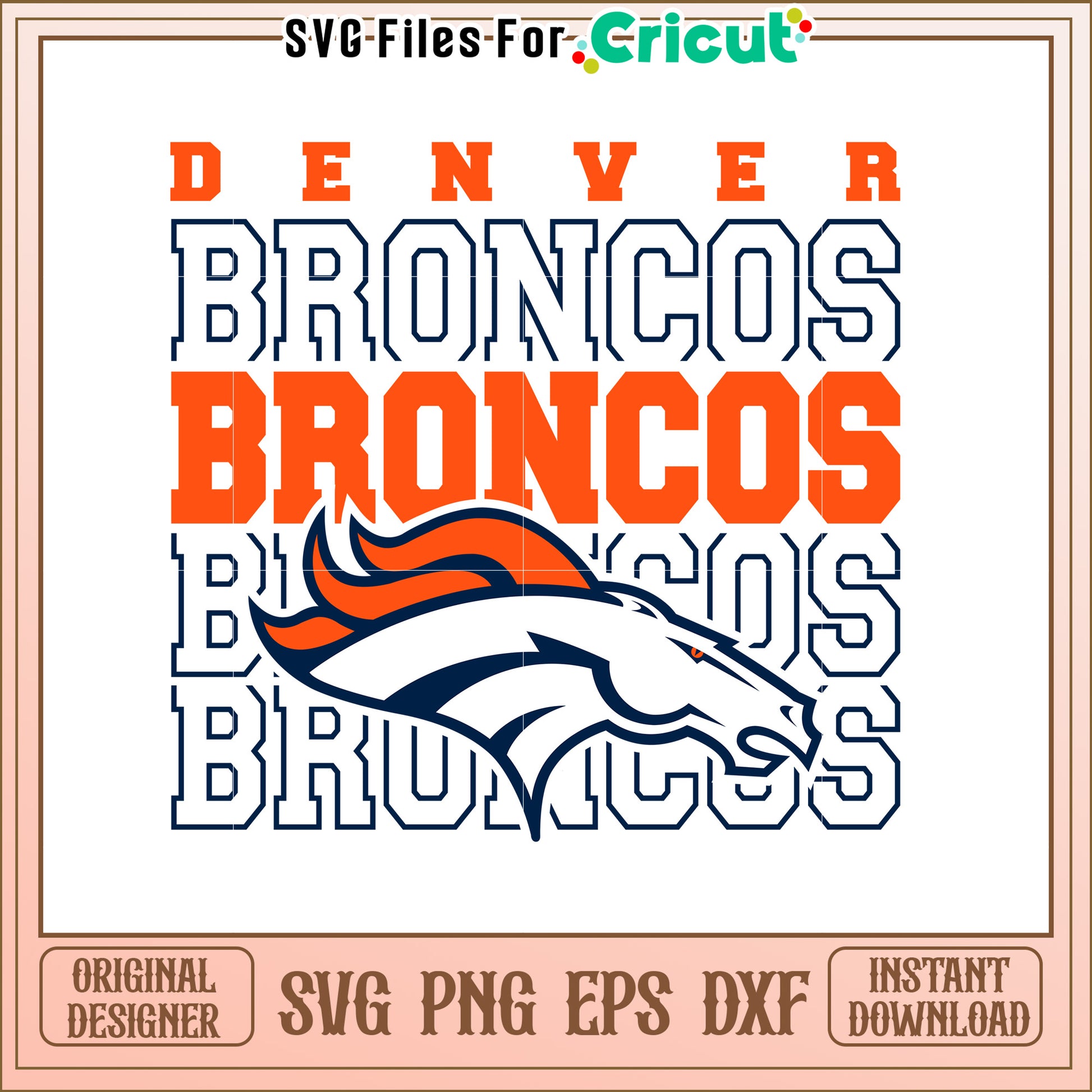 Denver Broncos SVG Design
