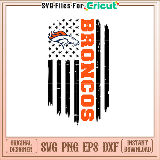 Denver Broncos SVG Design for Fans and Crafters