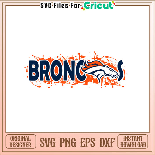 Denver Broncos SVG Design for Sports Fans Artwork