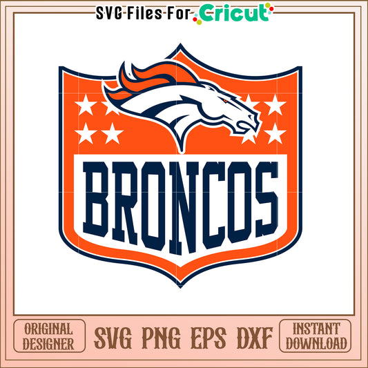 Denver Broncos SVG Design for Sports Fans Shirt