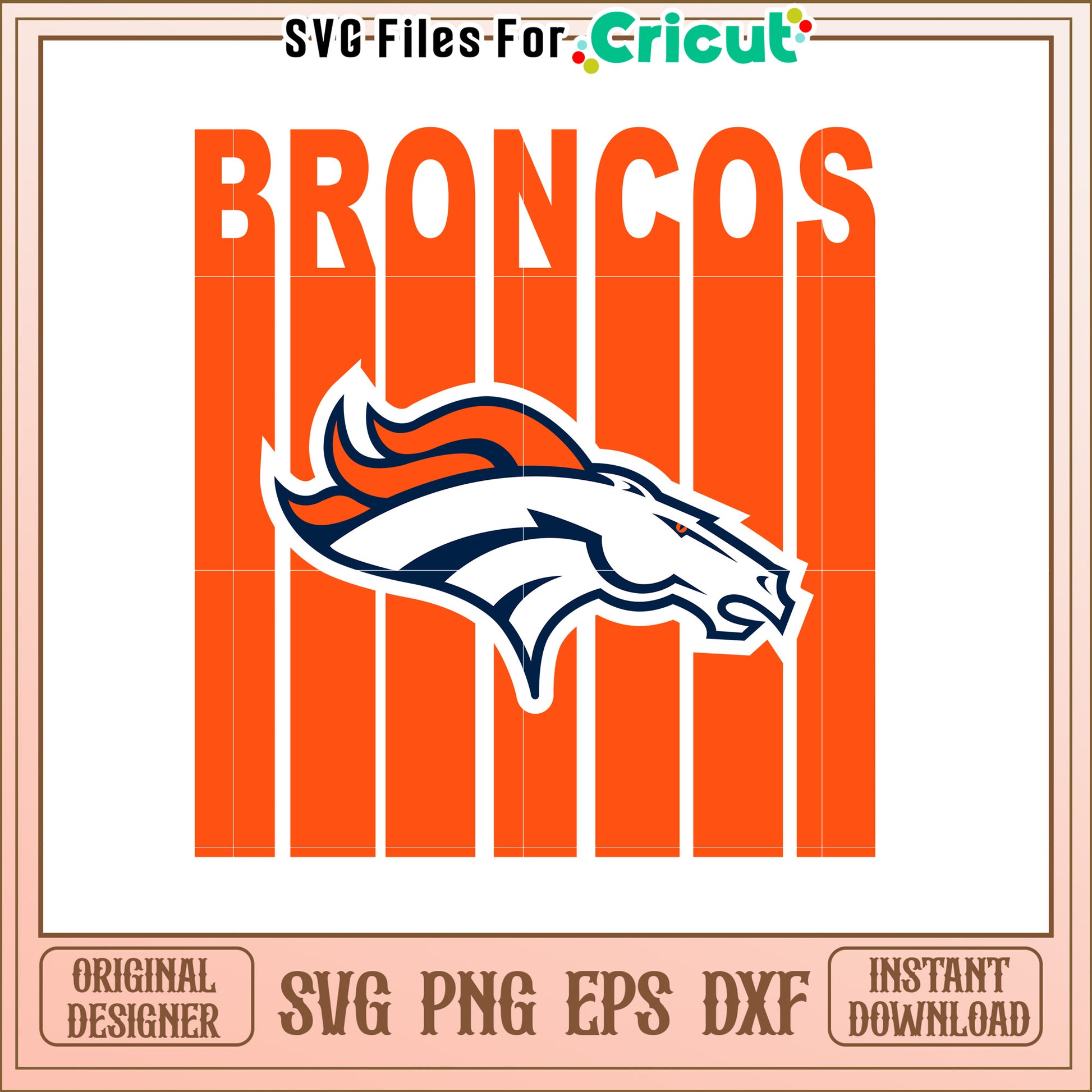 Denver Broncos SVG Design for Sports Fans and Decor