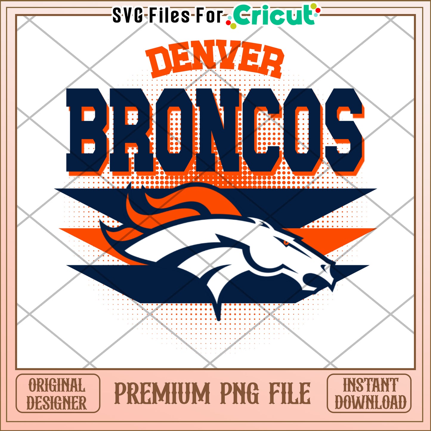 Denver Broncos Team Logo PNG, perfect for Cricut crafts and designs