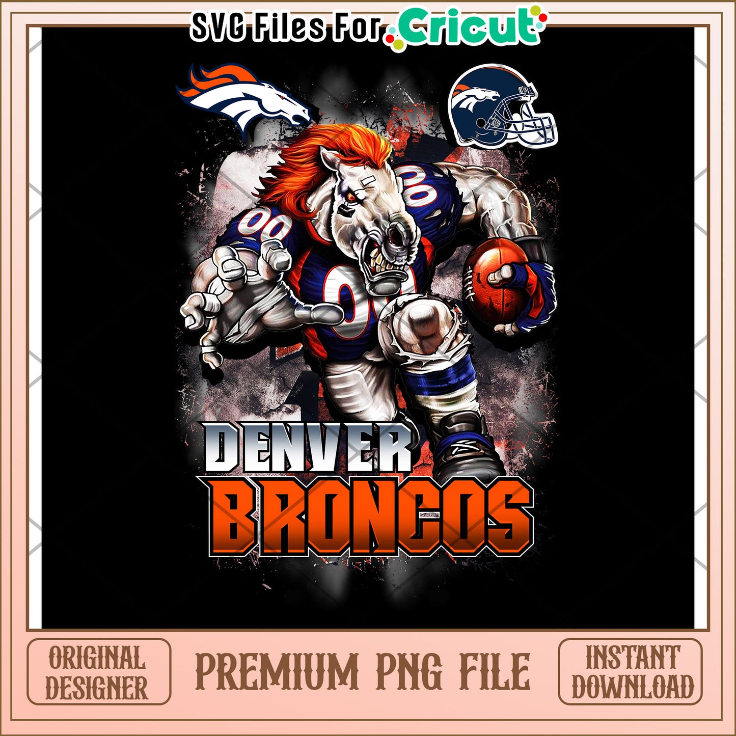 Denver Broncos Team Spirit Design, Perfect for Sports Fans Decor