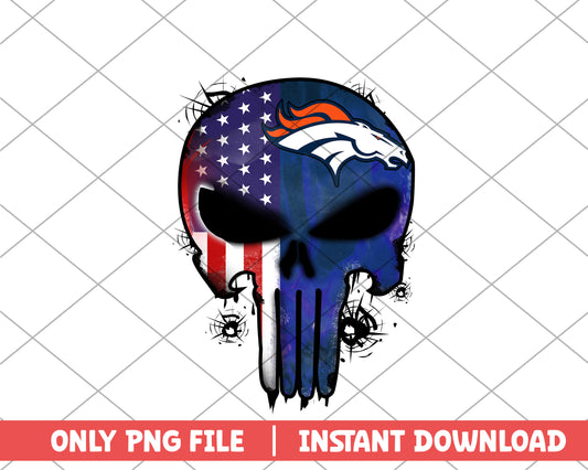 Denver Broncos punisher png, Denver Broncos png