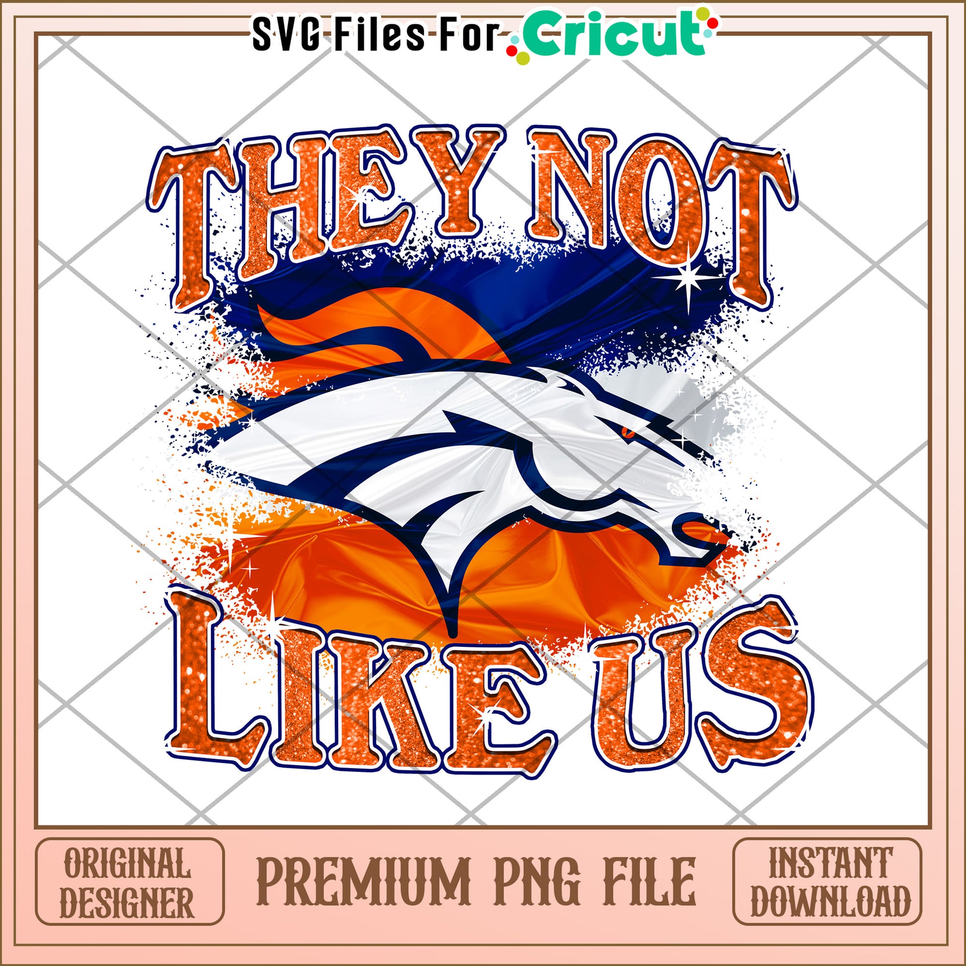 Denver Football Spirit Design for Cricut, Premium PNG Download